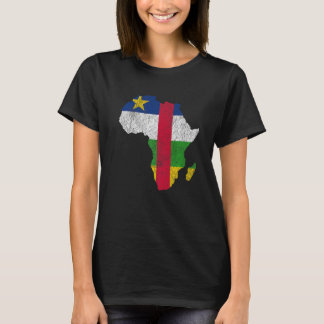 Zentralafrikanische Republik Flaggenstaaten Afrika T-Shirt