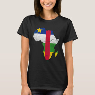 Zentralafrikanische Republik Flaggenstaaten Afrika T-Shirt