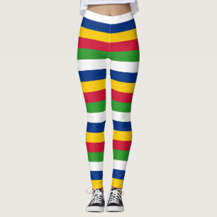 Zentralafrikanische Republik Nationale Flaggenfarb Leggings