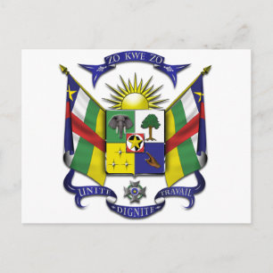 Zentralafrikanische Republik Postkarte