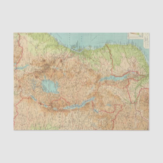 Zentralafrikaostabschnitt Seidenpapier (Vorderseite)
