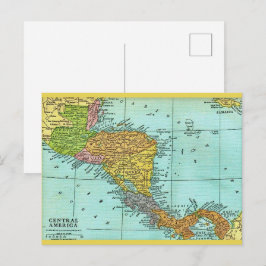Zentralamerika Vintage Karte Postkarte