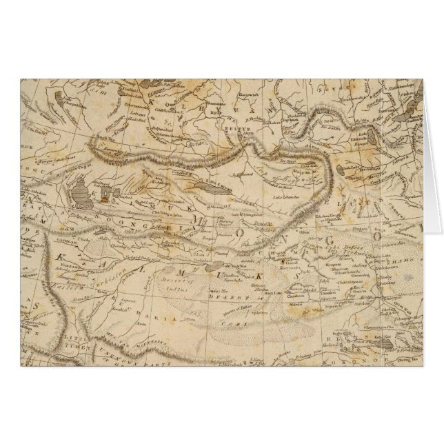 Zentralasiatische Karte von Arrowsmith (Vorderseite (Horizontal))