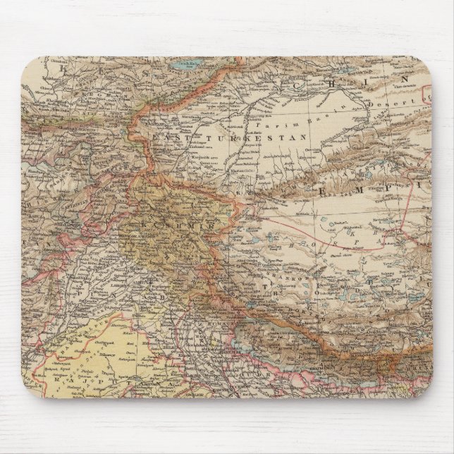 Zentralasien, Indien Mousepad (Vorne)