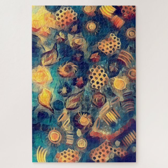 Zentralaustralische Aborigine-Surrealismus Kunst (Vertikal)