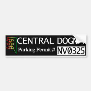 Zentrale Dogma-Parkerlaubnis Autoaufkleber