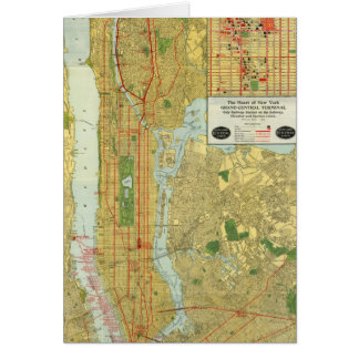 Zentrale Eisenbahn-Karte 1918 New York