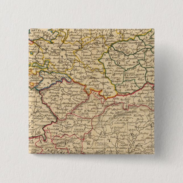 Zentrale Staaten Europa Button (Vorderseite)