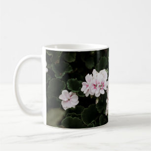 ZENTRALE UND WEISSE BLUME KAFFEETASSE