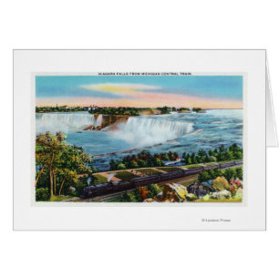 Zentrale Zug-Ansicht Michigans von Niagara Falls