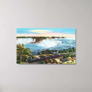 Zentrale Zug-Ansicht Michigans von Niagara Falls Leinwanddruck