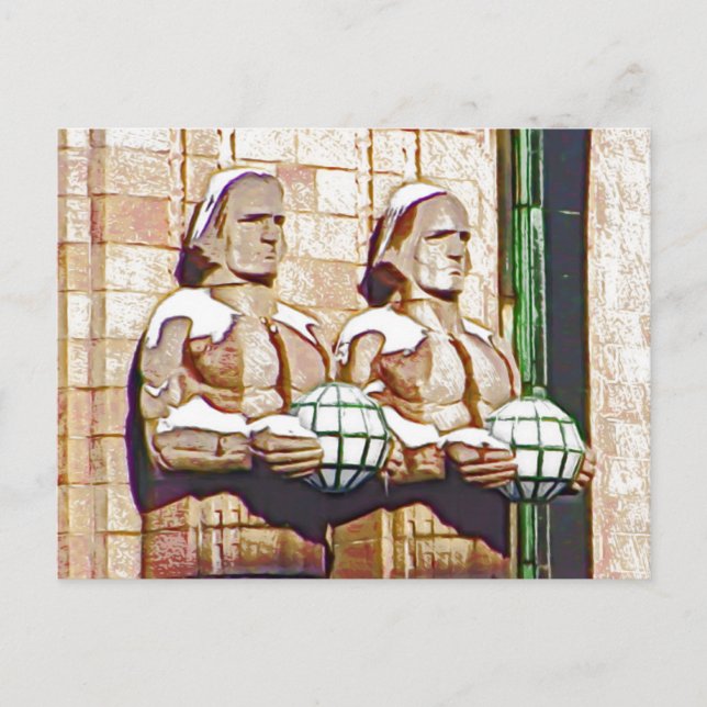 Zentraler Bahnhof, Helsinki Postkarte (Vorderseite)