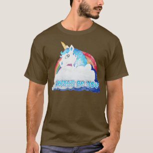 Zentraler Intelligenz-Einhorn-Fleck verblasst wie T-Shirt
