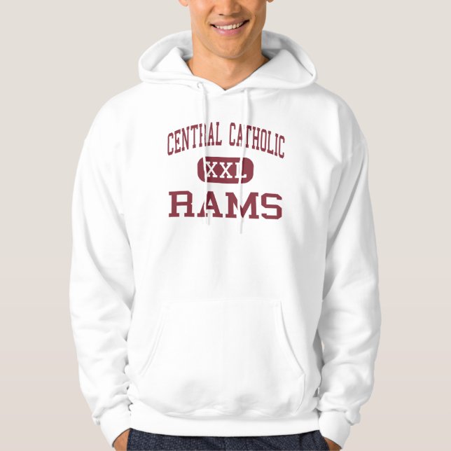 Zentraler Katholischer - RAMs - hoch - Portland Hoodie (Vorderseite)