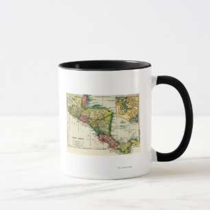 Zentrales AmericaPanoramic MapCentral Amerika Tasse