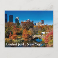 Zentralpark im Herbstwald New Yorks