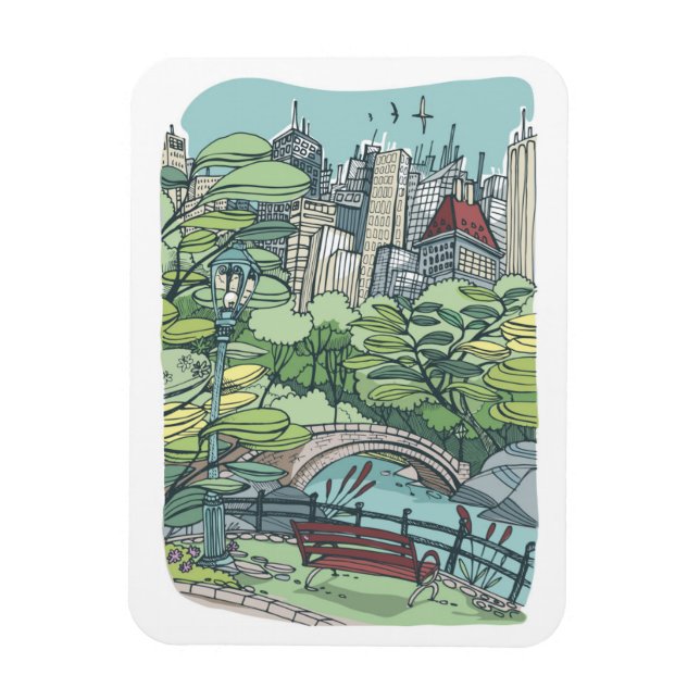 Zentralpark | New York City, NY Magnet (Vertikal)