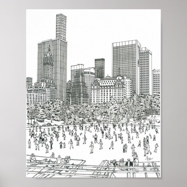 Zentralpark Poster (Vorne)