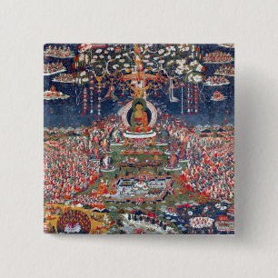Zentraltibet Amitabha, der Buddha des Westerns Button