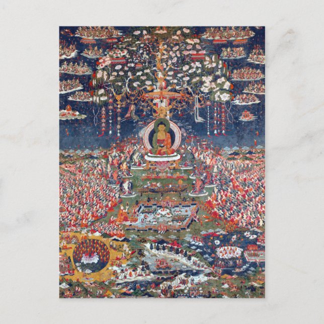 Zentraltibet Amitabha, der Buddha des Westerns Postkarte (Vorderseite)