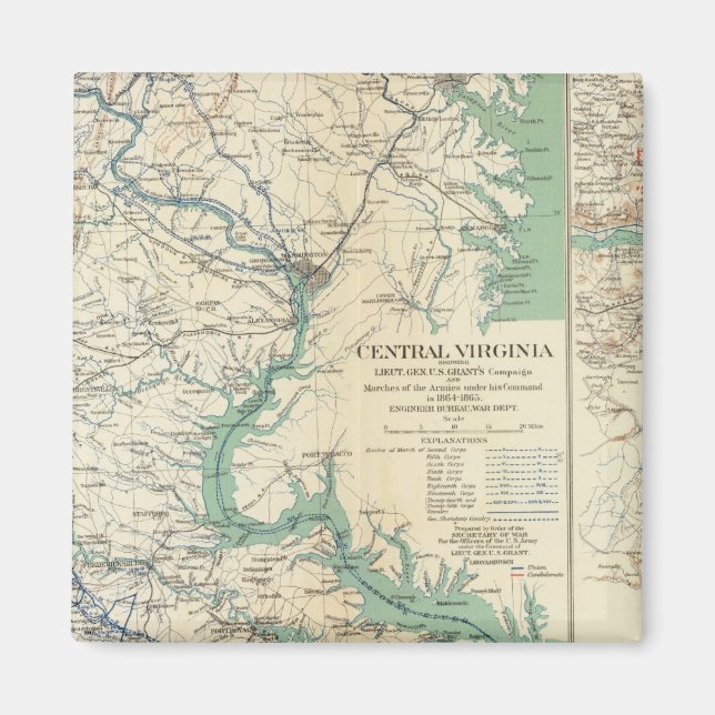 Zentralvirginia 18641865 magnet (Vorne)