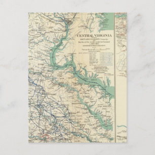 Zentralvirginia 18641865 postkarte