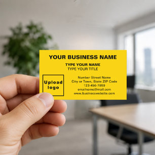 Zentrierorientierte gelbe Business-Karte Visitenkarte