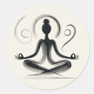 zentriert runder aufkleber