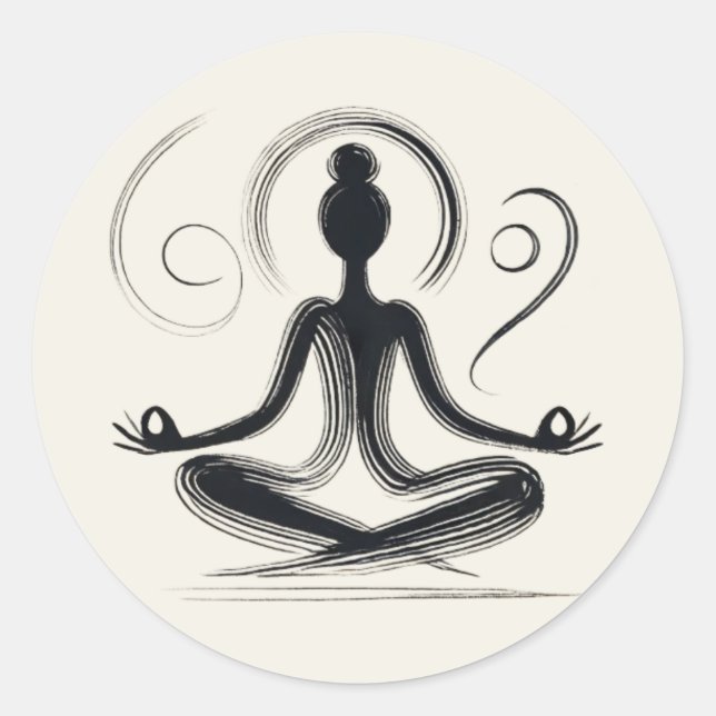 zentriert runder aufkleber (Vorderseite)