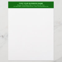 zentrierte und monochrome grüne Überschrift