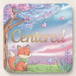 Zentriertes Comic Style Untersetzer Set