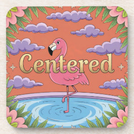 Zentriertes Set für Niedliches Comic Affirmation U Getränkeuntersetzer