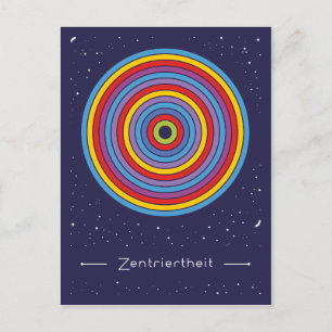 Zentriertheit Postkarte