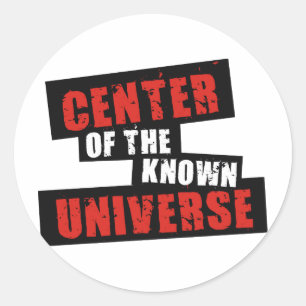 Zentrum des bekannten Universums Runder Aufkleber