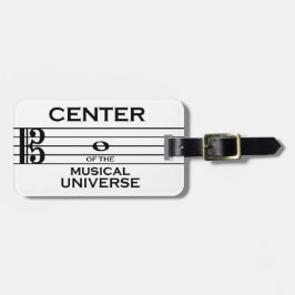 Zentrum des musikalischen Universums Alto Clef Des Gepäckanhänger