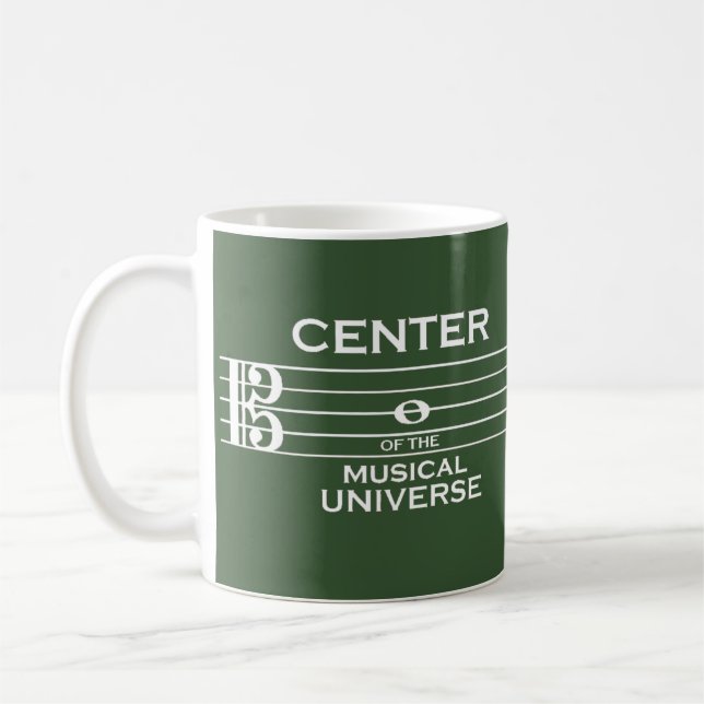 Zentrum des musikalischen Universums Alto Clef Gre Kaffeetasse (Links)