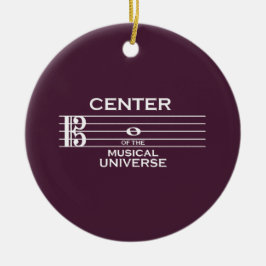 Zentrum des musikalischen Universums Alto Clef Plu Keramik Ornament