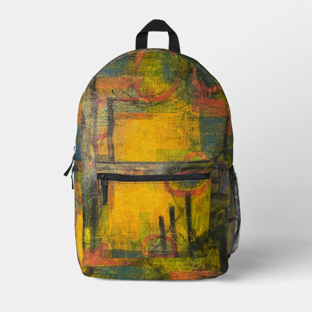 "Zentrum des Nachglühens" Bedruckter Rucksack (Vorderseite)