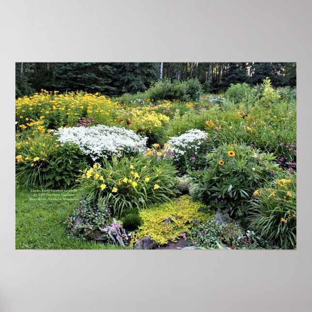 Zentrum Frühsommerliche Gärten, Naher Poster (Vorne)