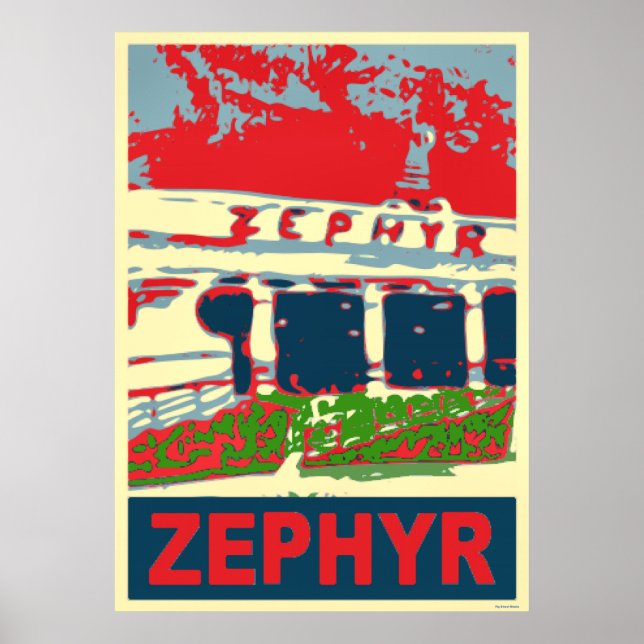 Zephyr Rollercoaster Pontchartrain Beach Poster (Vorne)