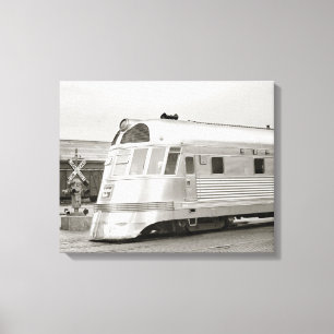 Zephyr-stromlinienförmiger Zug, 1939 Leinwanddruck