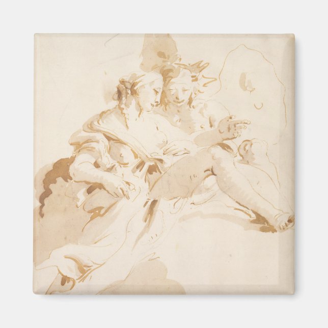 Zephyr und Flora Magnet (Vorne)