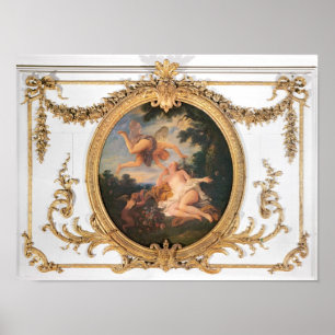 Zephyr und Flora, von Salle de Conseil Poster