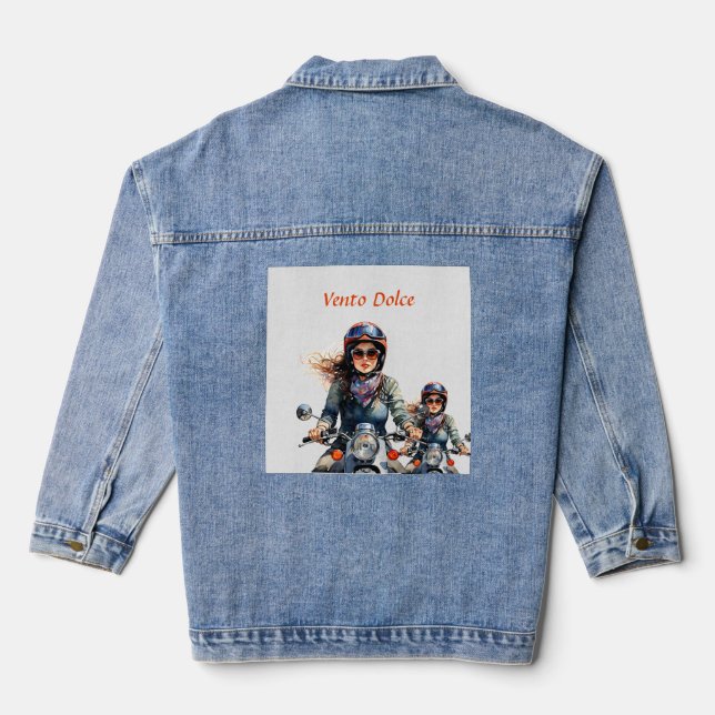 "Zephyra" "Vento Dolce" - Sweet Wind Jeansjacke (Rückseite)