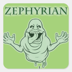 Zephyrian SCHLAMM Quadratischer Aufkleber