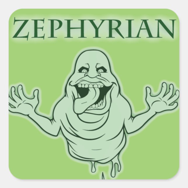 Zephyrian SLIME Quadratischer Aufkleber (Vorderseite)