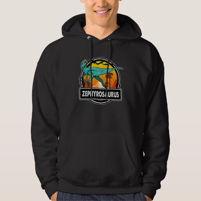 Zephyrosaurus Dinosaurier Prähistorische Dinosauri Hoodie (Vorderseite)