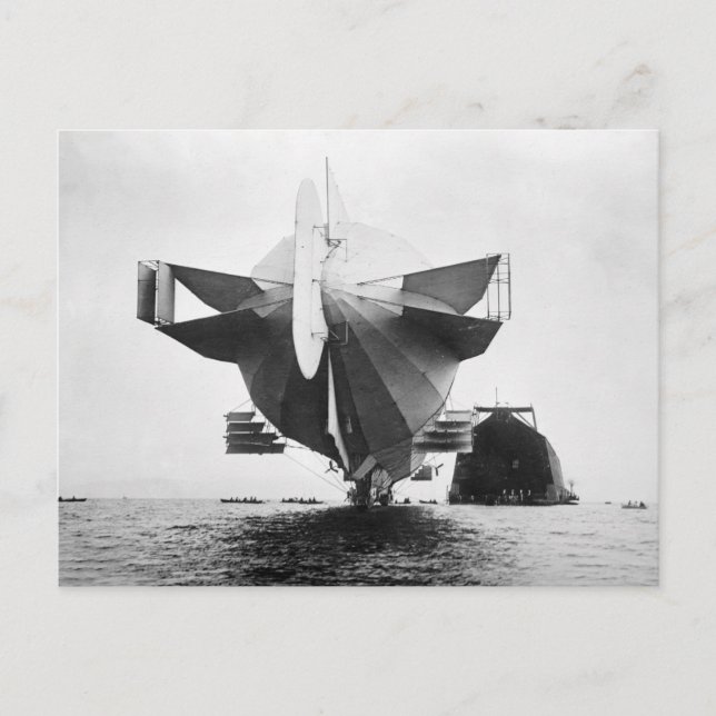 Zeppelin Airship, 1908 Postkarte (Vorderseite)