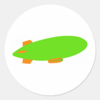 Zeppelin Runder Aufkleber