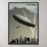 Zeppelin Skyline Poster<br><div class="desc">Zeppelin Skyline</div>